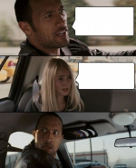 La Roca Conduciendo Meme Generator