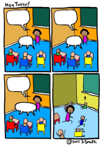 Maestra pegando niños en clase Meme Generator