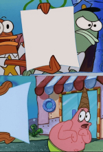 Policías asustando a Patricio Meme Generator