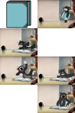 Tom leyendo y riéndose de un libro y su contenido Meme Generator