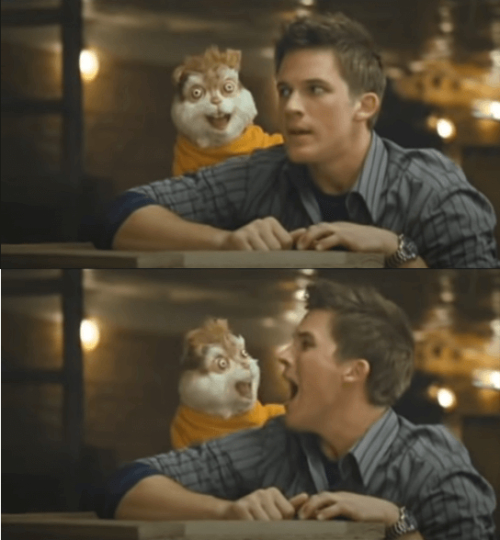 Alvin con rabia mirando fijamente Alvin con rabia mirando fijamente