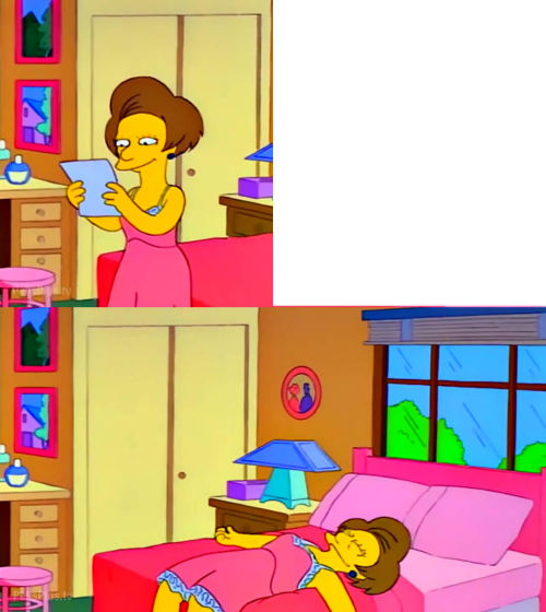 Edna leyendo la carta Edna leyendo la carta