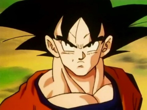 Goku en alerta Goku en alerta
