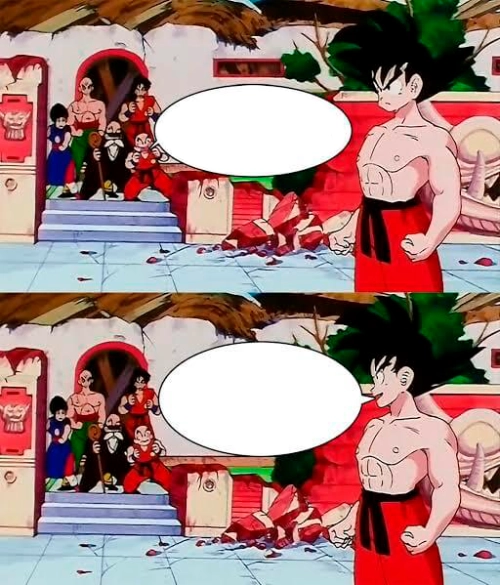 Hacer Meme de Goku no te vayas a morir - Pintzap