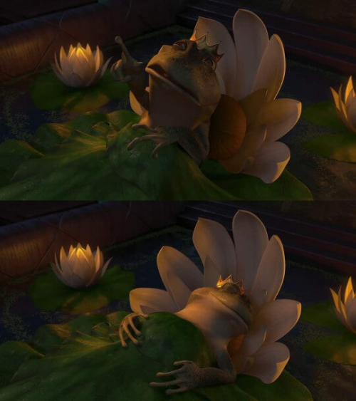 La muerte del rey rana en Shrek 3 La muerte del rey rana en Shrek 3