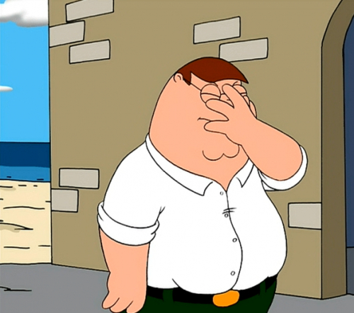 Peter Griffin Facepalm Peter Griffin Facepalm