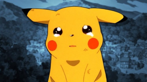 Pikachu Triste