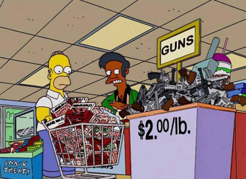 Señor Simpson si quiere quitarse la vida también vendo armas Señor Simpson si quiere quitarse la vida también vendo armas