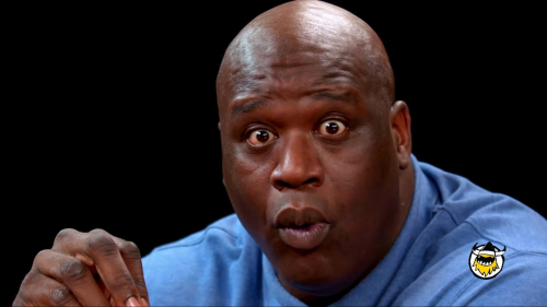 Shaquille O'Neal sorprendido Shaquille O'Neal sorprendido