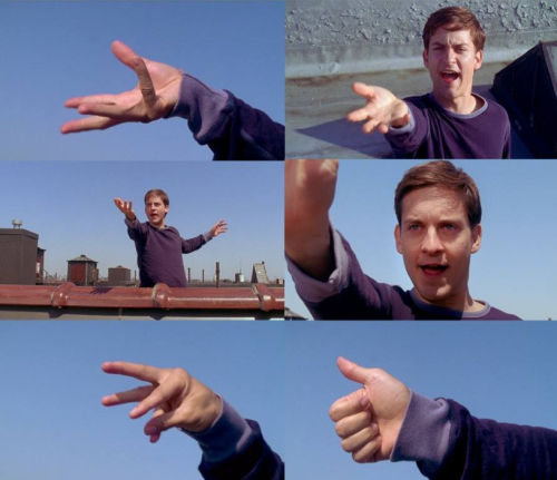 Telaraña vuela, arriba, arriba y muy lejos, shazam, anda sal