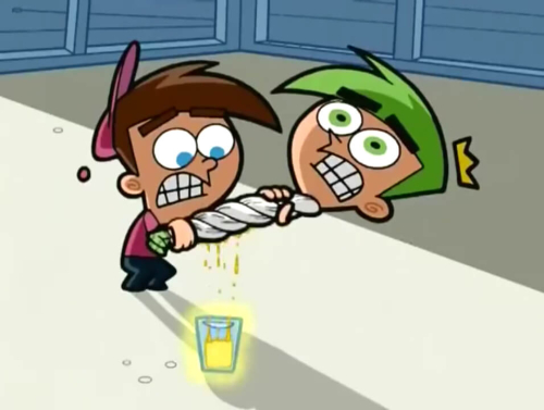 Timmy exprimiendo a Cosmo