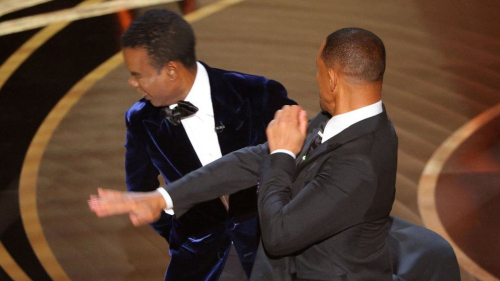 Will Smith golpeando a Chris Rock Will Smith golpeando a Chris Rock