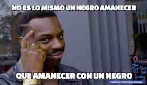 No es lo mismo un negro amanecer que amanecer con un negro