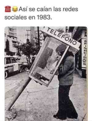 Así se caían las redes sociales en 1983