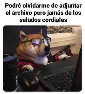 Podré olvidarme de adjuntar el archivo pero jamás de los saludos cordiales