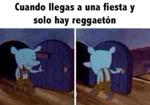 Cuando llegas a una fiesta y solo hay reguetón