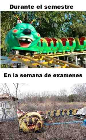 Durante el semestre / En la semana de exámenes