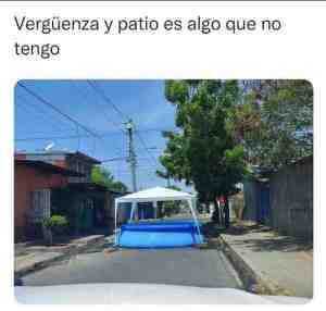 Vergüenza y patio es algo que no tengo