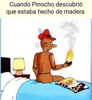 Cuando Pinocho descubrió que estaba hecho de madera