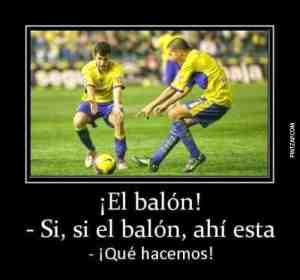 ¡El balón, que hacemos!