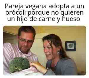 Pareja vegana adopta a un brócoli porque no quieren un hijo en carne y hueso