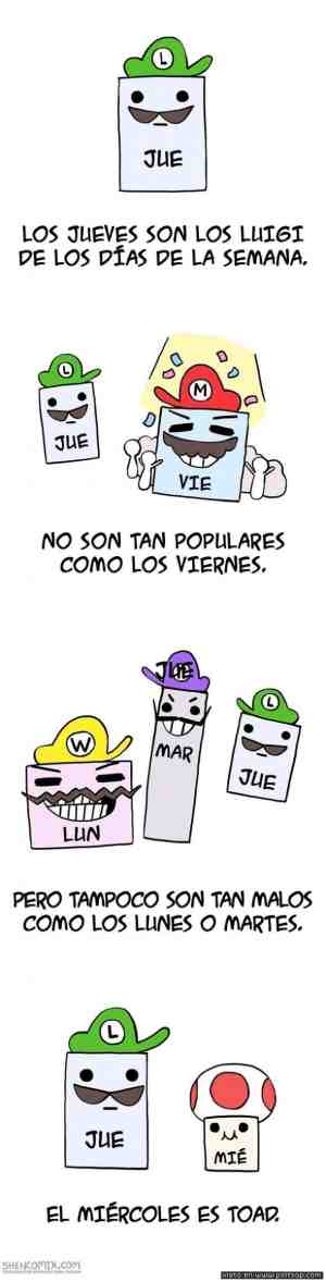 Los jueves son los Luigi de los días de la semana