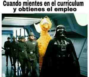 Cuando mientes en el curriculum y obtienes el empleo