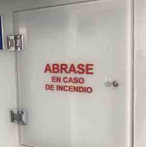 Abrase en caso de incendio