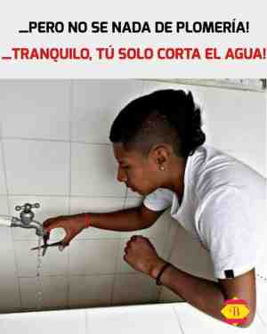 Tu solo corta el agua