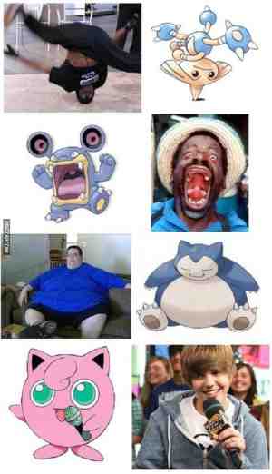 Parecidos razonables con los Pokémon