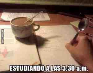 Estudiando a las 3 de la mañana