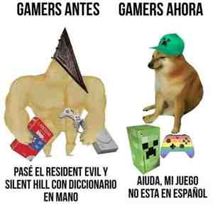 Gamers antes y ahora