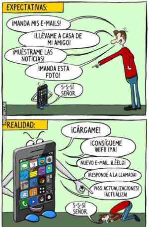 Teléfonos móviles, expectativa y realidad