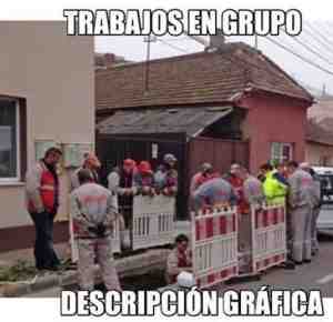 Trabajos en grupo descripción gráfica