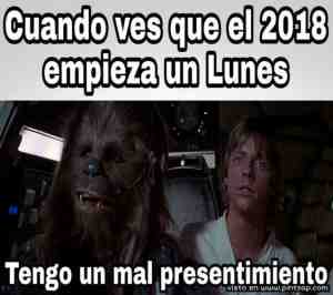 Cuando ves que 2018 empieza en lunes