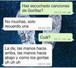 Has escuchado canciones de Gorillaz?