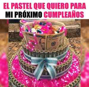 El pastel que quiero para mi próximo cumpleaños