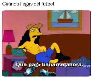 Cuando llegas del futbol