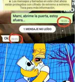 Mami abrime la puerta estoy afuera...