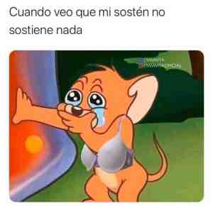 Cuando veo que mi sostén no sostiene nada