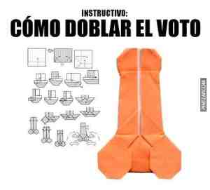 Cómo doblar el voto