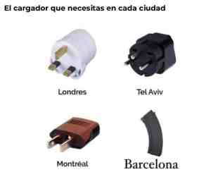 El cargador que necesitas en cada ciudad