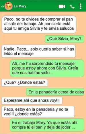 Paco no te olvides de comprar el pan al salir del trabajo