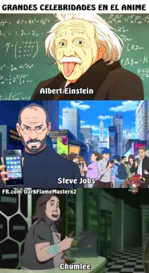 Grandes celebridades en el anime