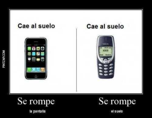 Diferencia entre un iPhone y un Nokia