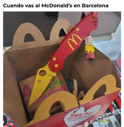 Cuando vas al McDonald's en Barcelona