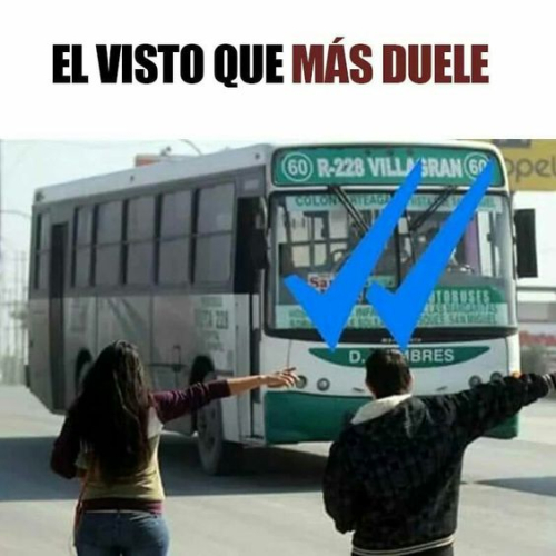 El visto que más duele