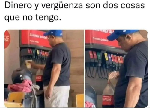 Dinero y vergüenza son dos cosas que no tengo