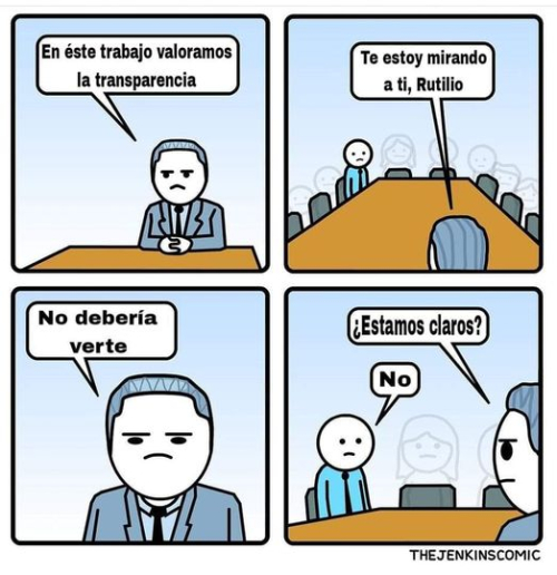 En este trabajo valoramos la transparencia