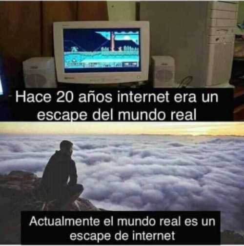 Hace 20 años internet era un escape del mundo real